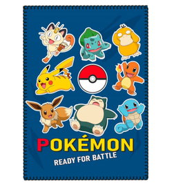 NINTENDO Couverture polaire Pokémon - Taille 100 x 140 cm