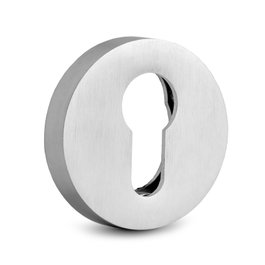 JANDEL Bague de porte Zamak lisse 50x10 mm chrome brossé