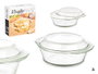 VIVALTO Cacerola en Borosilicate Transparente 2L
