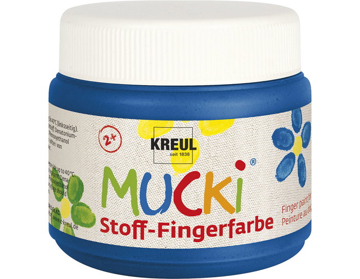 Kreul Peinture à doigts textile bleue 150ml Kreul Peinture à doigts textile bleue 150ml