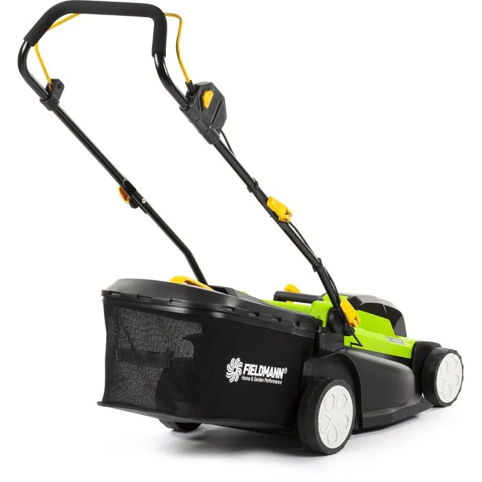 Fieldmann - Tondeuse à gazon sans fil 20V - Coupe 43 cm, hauteur de coupe réglable jusqu'à 75 mm - Batterie et chargeur non inclus