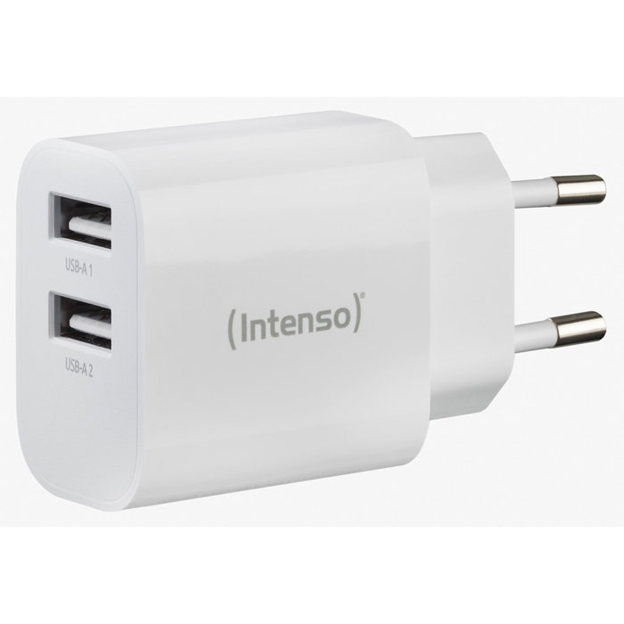 Intenso Cargador pared W24AA 2x USB-A blanc