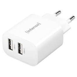Intenso Cargador pared W24AA 2x USB-A blanc