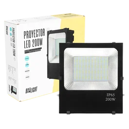 BX3 LIGHT Projeteur LED 200W, 24000 Lm, 4200K, IP65, 50000H, pour l'éclairage extérieur professionnel de grandes surfaces