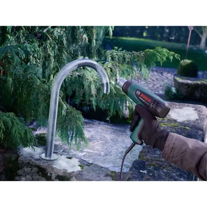 Bosch Décolleuse thermique UniversalHeat 600, pistolet à chaleur 1800 W, 3 réglages de température, base antidérapante