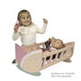 Decuevas Lit bébé en bois Tulipe pour enfant à partir de 3 ans - Dimensions : 49.50 x 28 x 24 cm - Assemblage nécessaire