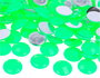 Innspiro Gemas decorativas acrílicas cercle vert fluor 18mm, 200 unités
