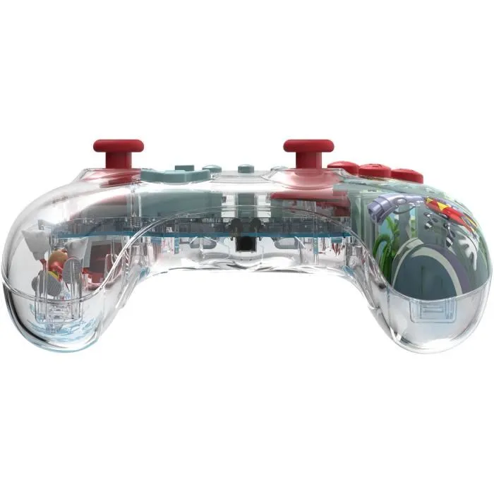 PDP Realmz Knuckles Manette filaire officielle pour Nintendo Switch, Switch Lite et OLED - Éclairage LED réglable et figurine intégrée