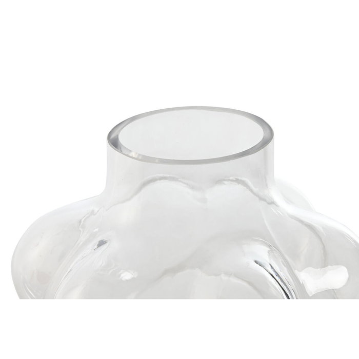 Home ESPRIT Vase Transparent Verre 19 x 19 x 24 cm Home ESPRIT Vase Transparent Verre 19 x 19 x 24 cm
