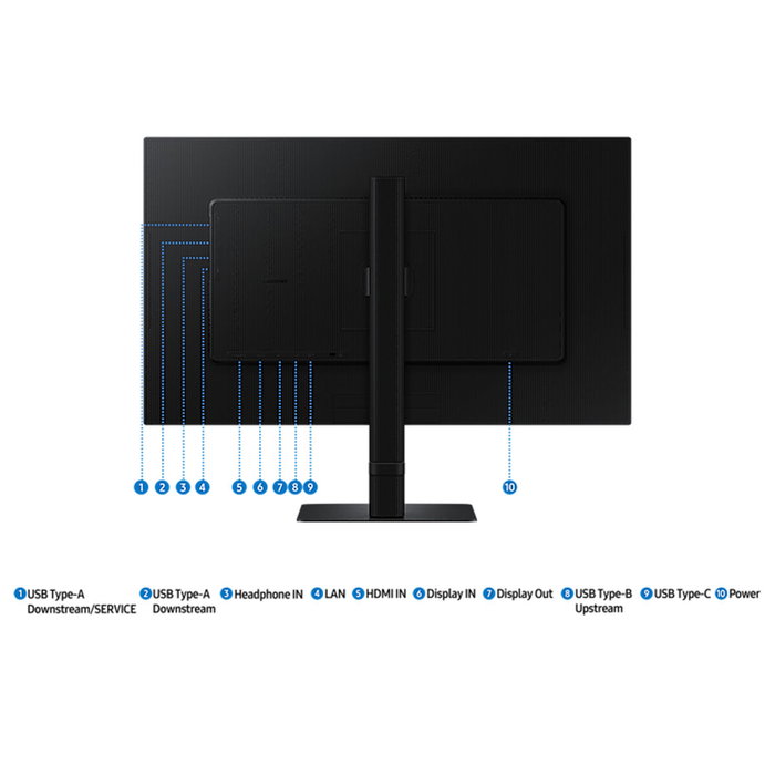 Samsung ViewFinity LS27D600UAUXEN 27 pouces QHD 100 Hz Noir