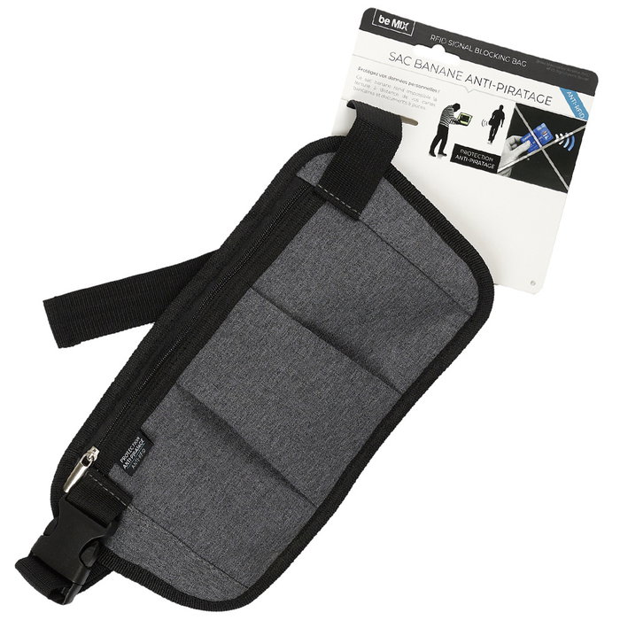 Be Mix Sacoche Banane Anti-RFID en Polyester Be Mix Sacoche Banane Anti-RFID en Polyester