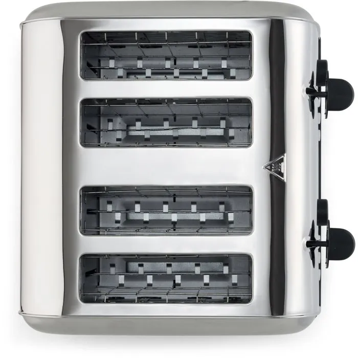 Livoo DOD197 Grille-pain 4 fentes - 1700 W - Acier inoxydable - 2 thermostats réglables indépendants - Fonctions dégivrage et réchauffage Livoo DOD197 Grille-pain 4 fentes - 1700 W - Acier inoxydable - 2 thermostats réglables indépendants - Fonctions dégivrage et réchauffage