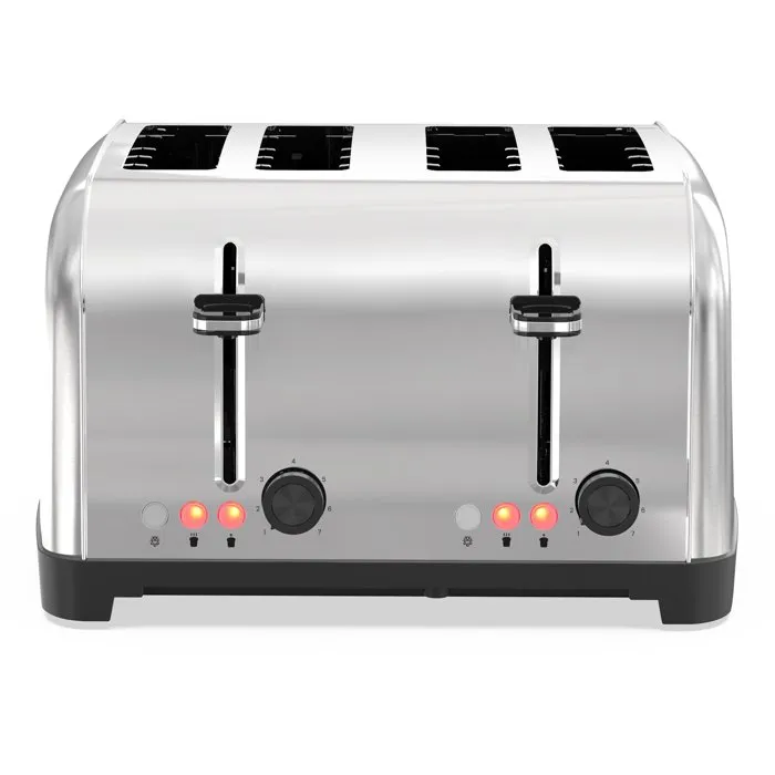 Livoo DOD197 Grille-pain 4 fentes - 1700 W - Acier inoxydable - 2 thermostats réglables indépendants - Fonctions dégivrage et réchauffage Livoo DOD197 Grille-pain 4 fentes - 1700 W - Acier inoxydable - 2 thermostats réglables indépendants - Fonctions dégivrage et réchauffage