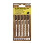 WOLFPACK LINEA PROFESIONAL Lot de 5 lames de scie sauteuse pour bois, coupe grossière, tige en T