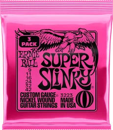 ERNIE BALL JUEGO ELÉCTRICA SLINKY PINK 9-42 TRIPACK (3)