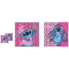 DISNEY Coussin Stitch Taille 38x38cm Matière Velboa