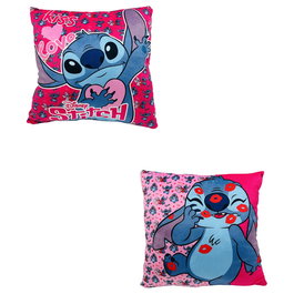 DISNEY Coussin Stitch Taille 38x38cm Matière Velboa