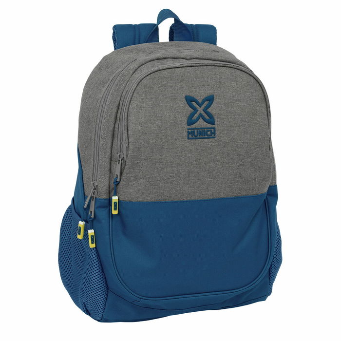Cartable Munich Street Bleu Gris 32 x 44 x 16 cm Cartable Munich Street Bleu Gris 32 x 44 x 16 cm