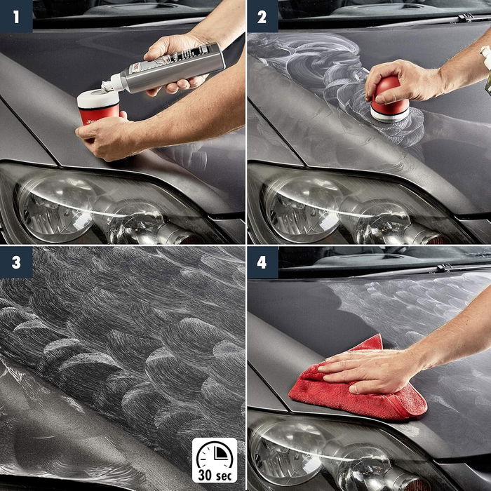 Sonax SX02963000 Polisseur + Cire Argentée-Grise 500 mL pour Peinture Métallisée Argentée