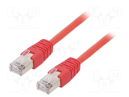 GEMBIRD Cordon de raccordement Cat 5e F/UTP rouge 1m RJ45