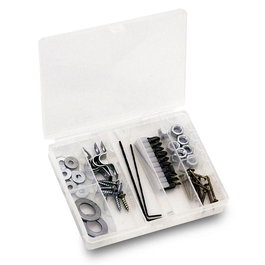 TAYG 006005 - Étui en plastique à séparateurs fixes 25 cases, dimensions 178 x 140 x 34 mm