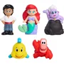 Disney Vaiana Jouets de bain - La Petite Sirène - 5 figurines avec panier
