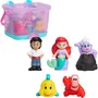 Disney Vaiana Jouets de bain - La Petite Sirène - 5 figurines avec panier