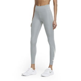 Leggings de Sport pour Femmes Nike Dri-FIT Swoosh Gris