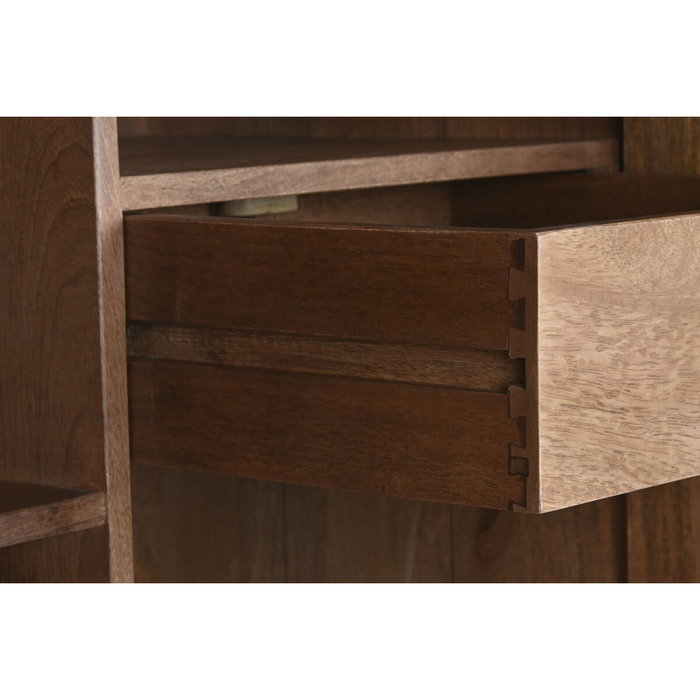 Range Bouteilles Home ESPRIT Naturel 90 x 45 x 156 cm