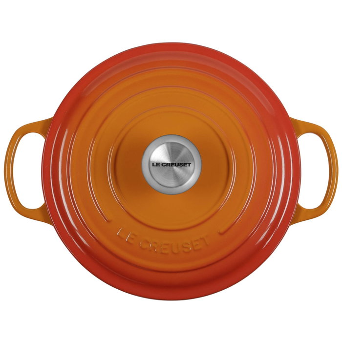 Le Creuset Signature Roaster ronde 24cm rouge