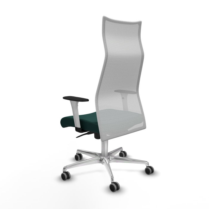 Piqueras y Crespo Chaise de Bureau Albacete Vert Bouteille et Blanc