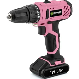 Fieldmann FDV 10202-A Perceuse-visseuse à percussion sans fil 12V avec batterie Li-Ion, mandrin sans clé, éclairage LED et indicateur de charge