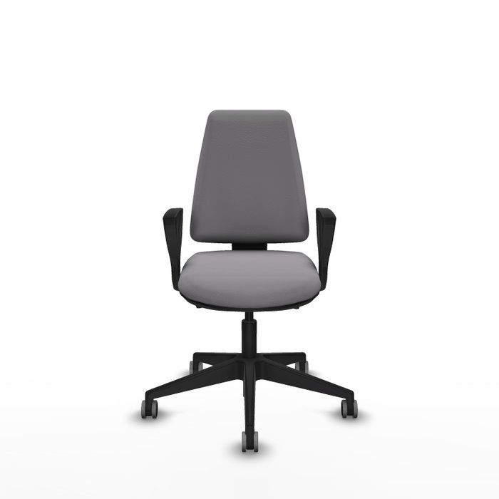PIQUERAS Y CRESPO Chaise Elche Asynchrone Cuir écologique Gris