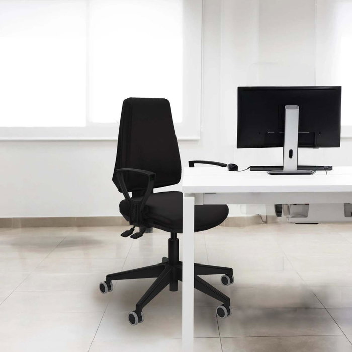 PIQUERAS Y CRESPO Chaise Elche Asynchrone Cuir écologique Gris