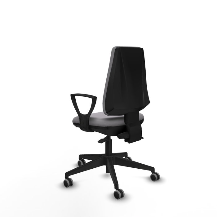 PIQUERAS Y CRESPO Chaise Elche Asynchrone Cuir écologique Gris