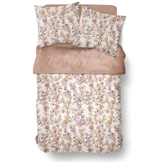 Today Parure de Lit Motif Floral Rose 260 x 240 cm