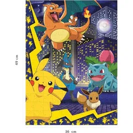 Nathan Puzzle 150 Pièces La Ville des Pokémon - Pour Enfant à partir de 7 Ans - Réf. 086189