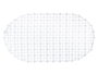 Berilo Tapis antidérapant douche blanc 34x63 cm plastique PVC (Set de 24)