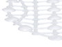 Berilo Tapis antidérapant douche blanc 34x63 cm plastique PVC (Set de 24)