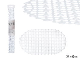 BERILO Tapis de douche antidérapant blanc 34x63cm