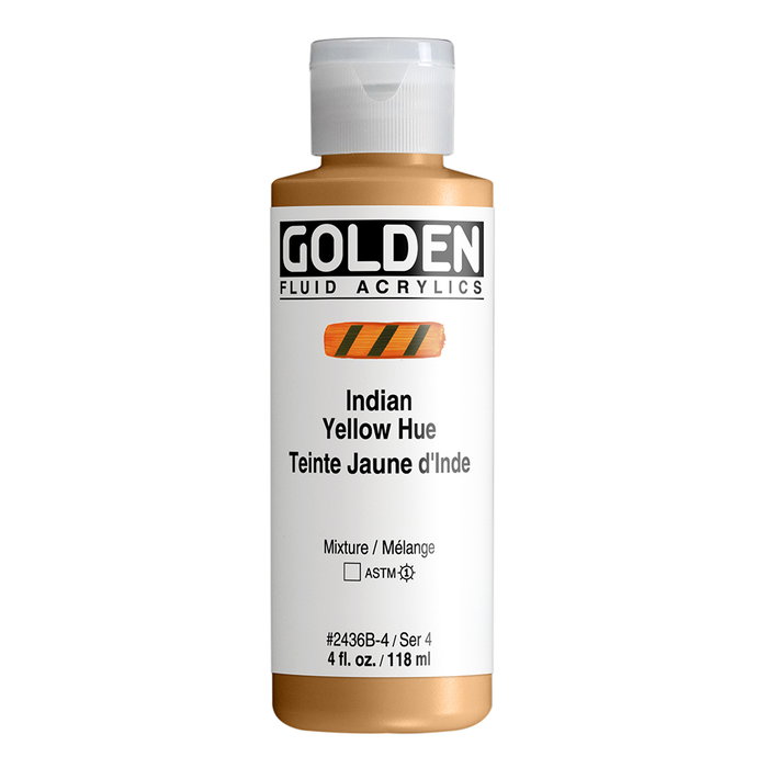 Golden Peinture Acrylique Liquide Jaune Indien 118 ml Golden Peinture Acrylique Liquide Jaune Indien 118 ml