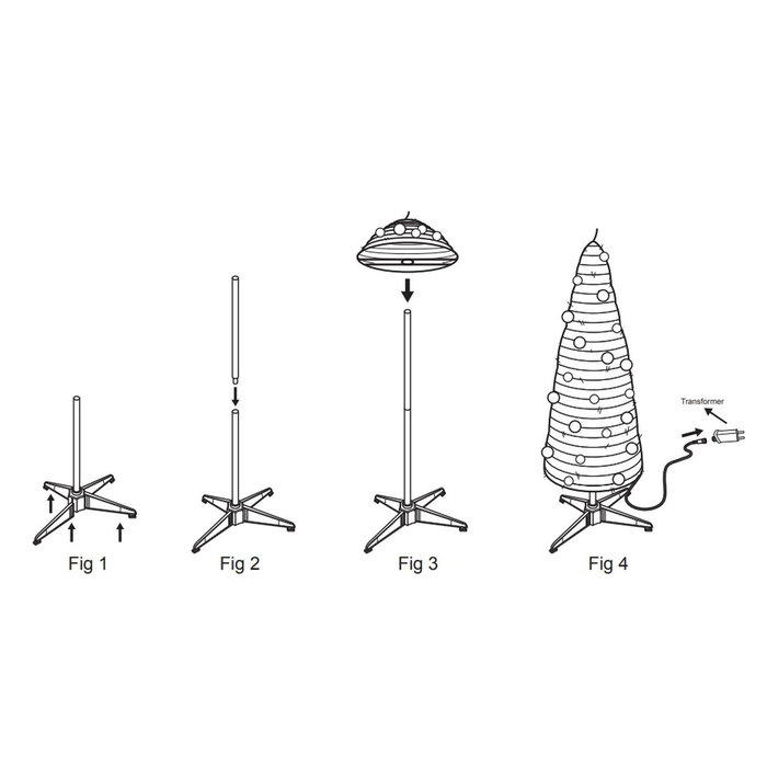 Sapin de Noël Home ESPRIT Blanc Rouge PVC Enneigé