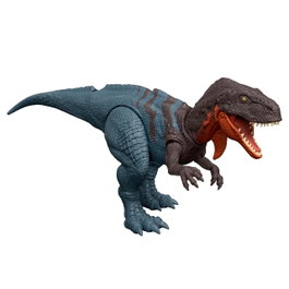 Mattel Jurassic World Dinosaure Abelisaurus Rugissant Wild Roar 30 cm avec Queue Articulée et Effets Sonores - Figurine de Collection et Jouet pour Enfants à Partir de 4 Ans