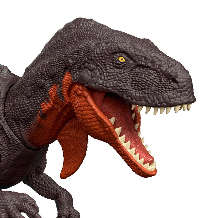 Mattel Jurassic World Dinosaure Abelisaurus Rugissant Wild Roar 30 cm avec Queue Articulée et Effets Sonores - Figurine de Collection et Jouet pour Enfants à Partir de 4 Ans
