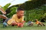 Mattel Jurassic World Wild Roar Abelisaurus - Figurine articulée de 30 cm