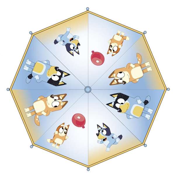 Cerdà Bluey - Parapluie manuel Burbuja pour enfants, longueur 45 cm, âge recommandé 2 à 8 ans, couleur bleue
