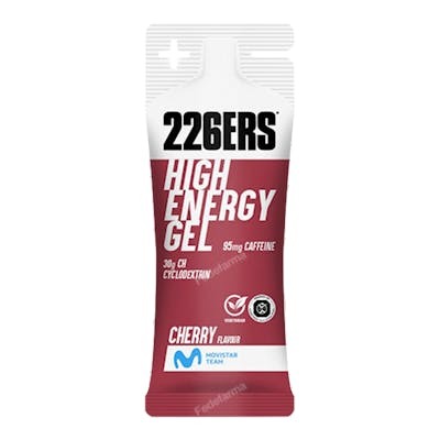 226ERS High Energy Gel Cerise 45g avec 95mg de caféine 226ERS High Energy Gel Cerise 45g avec 95mg de caféine