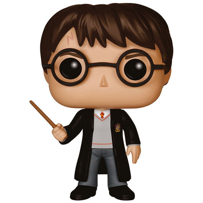 Funko Pop! Harry Potter en uniforme Gryffindor avec baguette