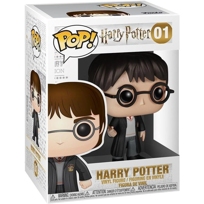 Funko Pop! Harry Potter en uniforme Gryffindor avec baguette
