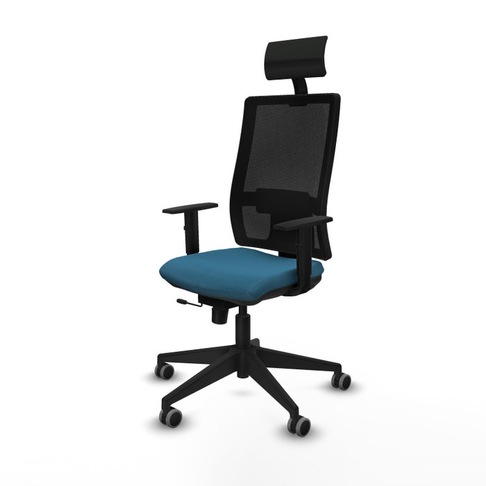Piqueras y Crespo 1D066G1 Chaise de Bureau avec Appui-tête Vert Pétrole Piqueras y Crespo 1D066G1 Chaise de Bureau avec Appui-tête Vert Pétrole